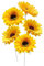 Lot de 5 tournesols pour décoration de jardin, décoration de cour, piquets de pelouse, convient pour intérieur et extérieur, pelouse, terrasse, porche, parterre de fleurs, canal, décoration de