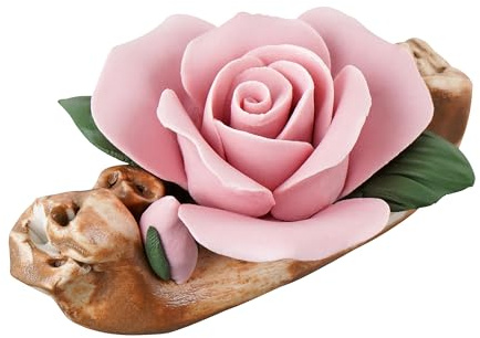 JANKOW Rosen-Räucherstäbchenhalter, handgefertigte Keramikblume, geeignet für verschiedene Arten von Räucherstäbchen, Tischdekoration, Kung-Fu-Tee-Zubehör, Deckelablage, Stifthalter (1 Stück, Rosa)