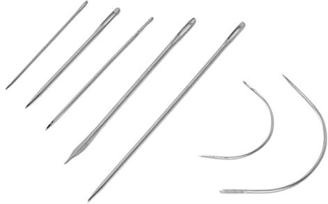 Kit de 7 Tipos de Agujas de Coser, Colchones, Sacos, Decoración, Cuero, Triángulo, etc. con Punta Incisiva para Cuero, Lona, ​​Lona, ​​bolsos, sofá, Muebles, etc., Prácticas