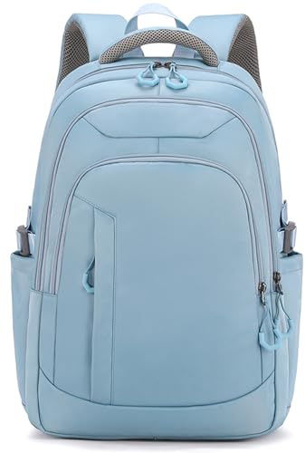 Outplea Zaino Porta PC 15.6 da Donna Multifunzione, Comodo e Traspirante per Ragazze, Computer, Campeggio, Escursionismo e Sport, Blu