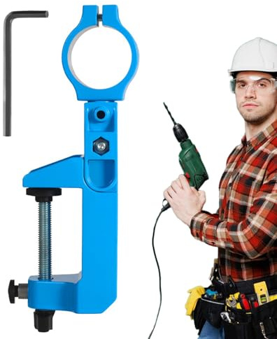Bench Drill Holder, Adjustable Electric Angle Holder Stand, Countertop Hand Grinder Tools Clamping Bracket Men, Father, Teens, Usable for Out Door Activities, 21cm