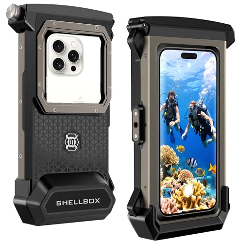 Coque de Téléphone de Plongée Professionnelle Pochette Étanche Smartphone IPX8 Pochette Téléphone Étanche Housse sous-Marin Étui de Protection pour iPhone 17 Pro 17 Air 17 Pro Max 16e 14 15 16 Pro Max