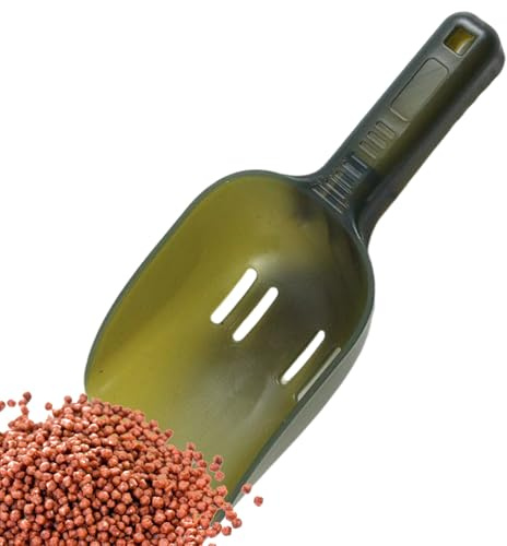 Qutalmi Cucchiaio Esche Pala Con Fori Per L'Alimentazione, Cucchiaio Da Alimentazione Portatile Antiscivolo Per Tilapia Principiante Acqua Salata Barca Riva Pescatore