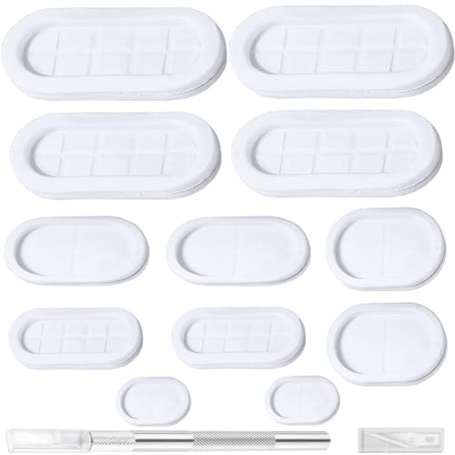 HAAMNING7 Set 12 passacavi ovali in gomma 6 misure kit tappi per fori in gomma pareti tagliafuoco chiuse, per cavi elettrici pompe barche auto pompe idrauliche spine conduttori elettrici