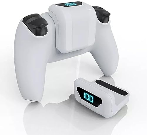 Rechargeable Battery Pack Compatible with P5 Controller,1800mAh with LED Indicator and USB Type-C Charging Cable