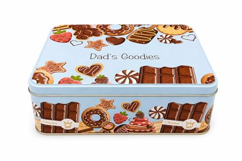 Lunar Shadow Dad’s Goodies Blue Gift Tin, Gift for Dad, Father's Day, Birthday, Christmas