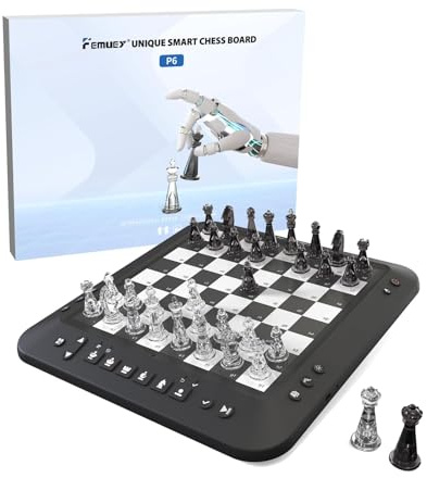 Electronic Chess Set, Talking Smart Computer Chess Game, for Adults & Kids and Beginners Great Partner for Play and Practice