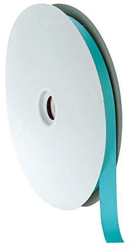 Berwick Offray 5/8 Grosgrain Ribbon, Navajo Turquoise Blue, 100 Yards