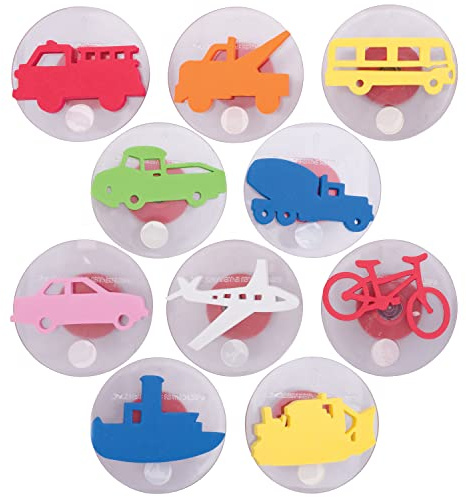 READY 2 LEARN Riesenstempel, Transportfahrzeuge, 10er Set | Leicht zu haltende Schaumstoffstempel für Kinder, Kunst- und Bastelstempel für Displays, Plakate, Schilder und DIY-Projekte