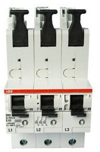 Hauptsicherungsautomat, SHU 50A, 3-polig