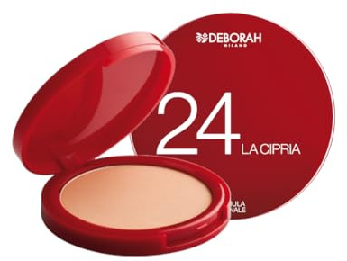Deborah La Cipria N.24 Light Rose ad azione opacizzante, Texture leggera con un finish naturale, per una pelle omogenea e levigata