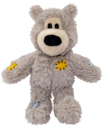 KONG – Wild Knots Bear – Innere Geknotete Seile und Minimale Füllung für Weniger Unordnung (Farbvar.) – Für Extra Kleine Hunde