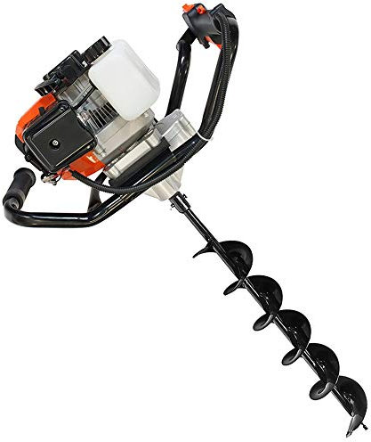 TradeShopTraesio_OX - TRIVELLA MOTOTRIVELLA 2 MANI TRIVELLATRICE A SCOPPIO 52CC 2 CON PUNTA DA 150 MM