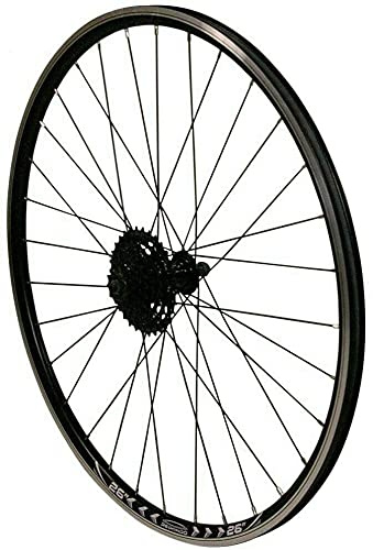 Redondo 26 Zoll Hinterrad Laufrad Felge Schwarz + 7-Fach Kassette