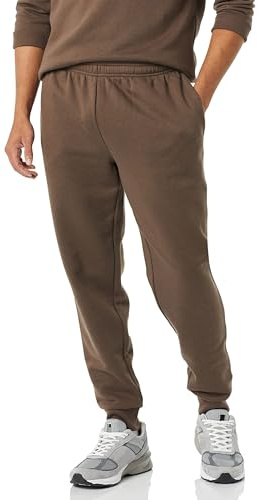Amazon Essentials Pantalones Deportivos de Forro Polar y Corte Holgado Hombre, Marrón Medio, M