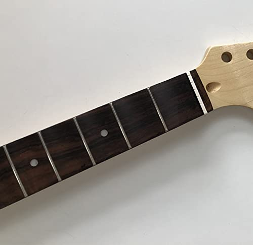 NC Hel skulpterad gitarrhals 22 fot 64,8 cm lönn rosenträ greppbräda glans gör-det-själv