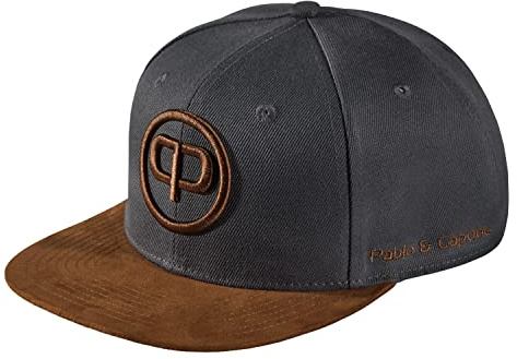 Pablo & Capone Snapback Cap - Anthracite & Suede | Dunkelgraue Streetwear Snapback Cap