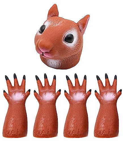 Hsthe Sea Eichhörnchen Finger Handpuppe Neuheit Spielzeug Finger Puppe Requisiten Tier Fingerpuppe Geschenk, Pädagogisches Geschichtenerzählen Requisiten