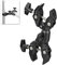 ULANZI R096 Magic Arm mit Super Clamp, Klemmstativ Kamera mit 360° Doppelkugelkopf, für Stativ, Fotografie Reflektor, Lichtständer, Geländer, Motorrad