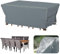 Velway Coperture per Mobili da Giardino Impermeabile: 242x162x71cm Copertura Tavolo Esterno Anti-UV Tessuto Oxford 600D con Strisce Riflettenti Antivento Telo Copri Divano Arredo Rettangolare - Grigio