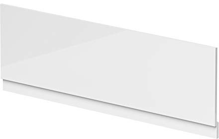 Balterley Front Bath Panel Covering with Plinth 1700mm, MDF Bath Panels White, Straight Front Bathroom Panels for Bathtub, Water Resistant Side Panel for Bathroom Baths and Soaking Tubs (White)