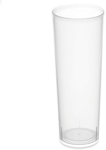 ACAN Tradineur - 5 paquetes de 10 vasos de tubo reutilizables, plástico, extra resistentes, reciclables, higiénicos, apilables, aptos para lavavajillas - 14,7 x 6 cm - 300 ml - Total 50 uds