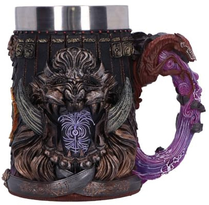Nemesis Now Elden Ring Starscourge Radahn Tankard, Resina, ufficiale Elden Ring Boccale da birra con inserto in acciaio inossidabile, fusa in resina di alta qualità, sapientemente dipinto a mano
