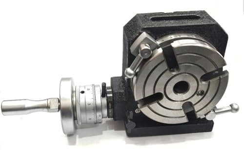 A.D. International HV4 (110 MM Diameter) Horizontal Vertical Rotary Table For Milling Machine (4 Slots)