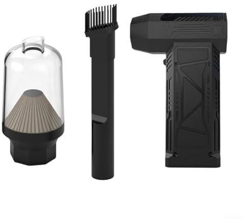 Puupaa Spolverino ad aria compressa da 150000 giri/min, velocità di regolazione dell'essiccatore ventilatore ventilatore super ventilatore turbo ricaricabile ventilatore per tastiera auto detergente