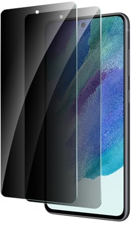 CYYAGE Sichtschutz Schutzfolie für Samsung Galaxy S21 FE, 2 Stück Anti-Spähen Displayschutz HD Blickschutzfolie Privacy Schutzglas Folie, 9H Härte, Kratzfest
