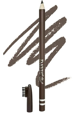 FATASH Waterproof Eyeliner Pencil with Built-in Brush, Smudge-Proof & Long-Lasting Matte Finish Soft Kohl Kajal, Glide-On Formula for Cat Eye & Smokey Bold Looks - Dark Brown