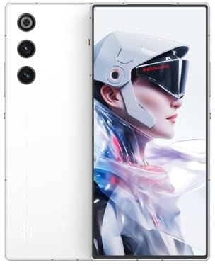 REDMAGIC 10 Air 120Hz Gaming Handy, 5G Android Smartphone, 12GB RAM+256GB ROM, Snapdragon 8 Gen 3, 6.8 AMOLED Full Bildschirm, FHD+ Gaming Telefon, 50MP Kamera, 80W Ladegerät, Dual-SIM Weiß