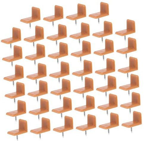 Homoyoyo 40pcs Shaped Plastic Cleat Drawer Glides Drawer Stoppers for Furniture Glides and Plastic Runners Providing Smooth Runners and Slides Slide Rail Functionality in Home Storage