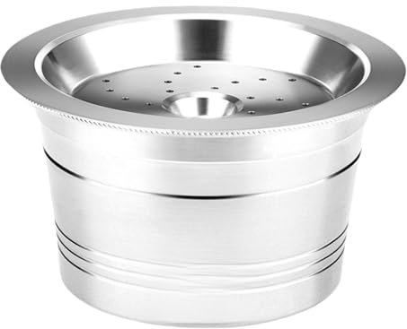 Reusable Stainless Steel Coffee Filter Suitable for Espressos Machines Includes Spoon and Brush