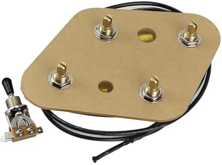Gitarr Ledningssele 2T2V Förkopplad Kabelhärva För Gitarr 500K Potensiometer