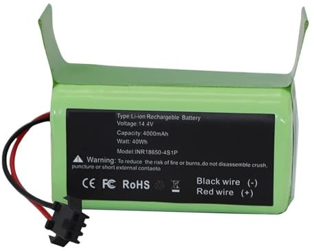 Batería 4S de 14,4 V y 4000 mAh, Compatible con aspiradoras Conga Excellence 990, 950, 1090, 1092, 1190, 1790 y 1990, IKOHS NETBOT S14 y S15.(13000mAh)