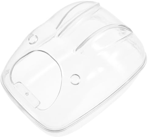 Milisten Hamsterbadewanne Transparenter Oberfläche für Hamstersandbäder Hamstertoilette Nutzbar Leicht zu Reinigen Lagern