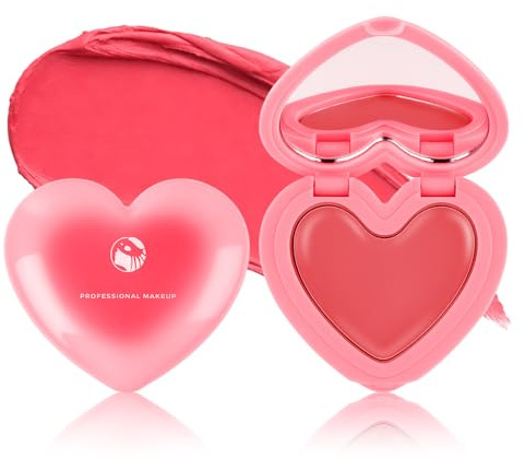 Erinde Creme Blush, Multifunktionaler Makeup Rouge in Cremeform für Augen, Wangen und Lippen, Hochpigmentiert für einen Natürlichen und Frischen Look, Mit Spiegel, Ideal für Unterwegs #06