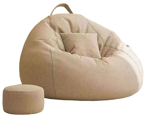 sittsäck stol sittsäck stol vuxen sittsäckar utomhus bönpåse, vilstol bönpåse, grå, stor vuxen bönpåse stol med fyllning ingår, bekväm stol, vardagsrumsmöbler, sovrumsmöbler