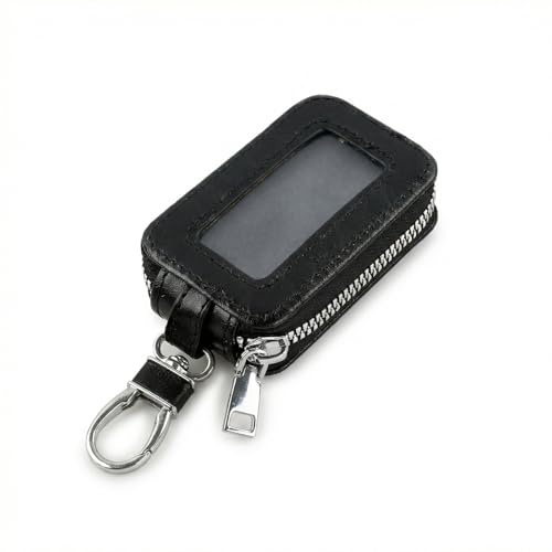 Hontaog Premium Leather Car Key Fob Case, Auto Key Organizer