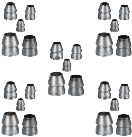 LIFKICH 25 Stück Runder Metallkeile mit Hammergriff Rostfreie Hammerkeile Ø 8 16mm Sicherheitskeile für Axt Vorschlaghammer Holzarbeiten