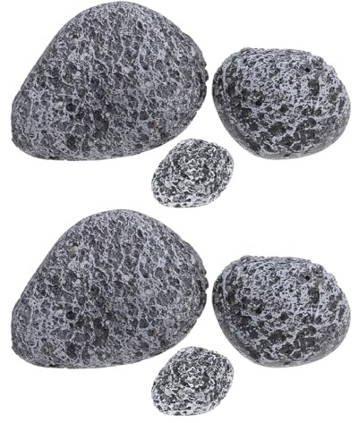 Beavorty Pietre Finte in Schiuma Pietre Resistenti 6 Pezzi Aspetto Realistico per Decorazioni Giardino e Miniature per Alberi e Case delle Fate