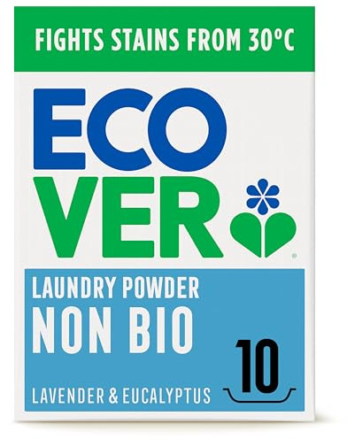 Ecover Zero Non-Bio Laundry Detergent Powder, For Sensitive Skin, Laundry Washing Detergent for Baby Laundry, 1 x 10 Washes, 1 x 750 g