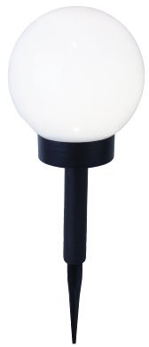 Best Season 477-76 LED-Solar-Kugel, Durchmesser 15 cm, inklusive Akku, weiß