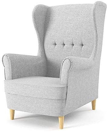 Sofini Ohrensessel Milo! Sessel für Wohnzimmer & Esszimmer! Skandinawisch, Relaxsessel aus Webstoff, Best Sessel! (Lux 32)