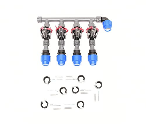 Plug&Rain 4er-Ventilverteiler mit Hunter PGV, 32 mm (1) Eco