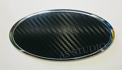 2x 170x85mm Emblem Folie größe 147x74mm Carbon schwarz für viele Modelle