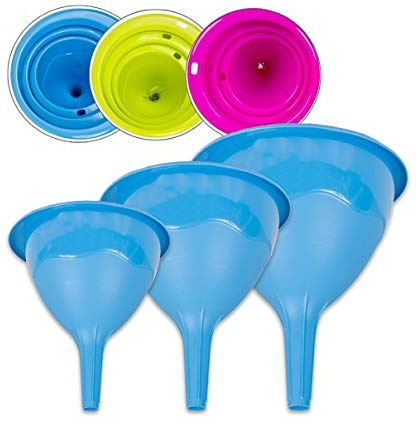 Radami XL Trichter Set Kunststofftrichter 3 Stück Spülmaschinengeeignet