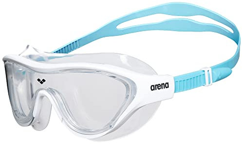 Arena The One Mask JR glasögon unisex-vuxen, vit (klar-vit-Lightblue), TU
