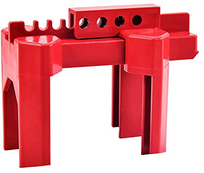 Hopbucan Blocco valvola a sfera, blocco valvola a sfera regolabile, piccolo, per diametro esterno 1/2-2-1/2, colore: rosso